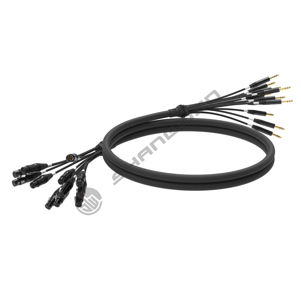 Multi channel XLR female head+audio cable 4, 6, 8, 12, 16 channels